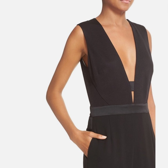 Diane Von Furstenberg Kyara Tux Jumpsuit in Black - Picture 6 of 9